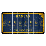 Kansas The Wheat State Cut License Plate Strips (Set of 8) Zodiac Sign - Libra