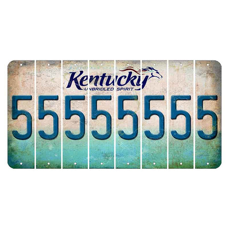 Kentucky Unbridled Spirit Cut License Plate Strips (Set of 8) 5