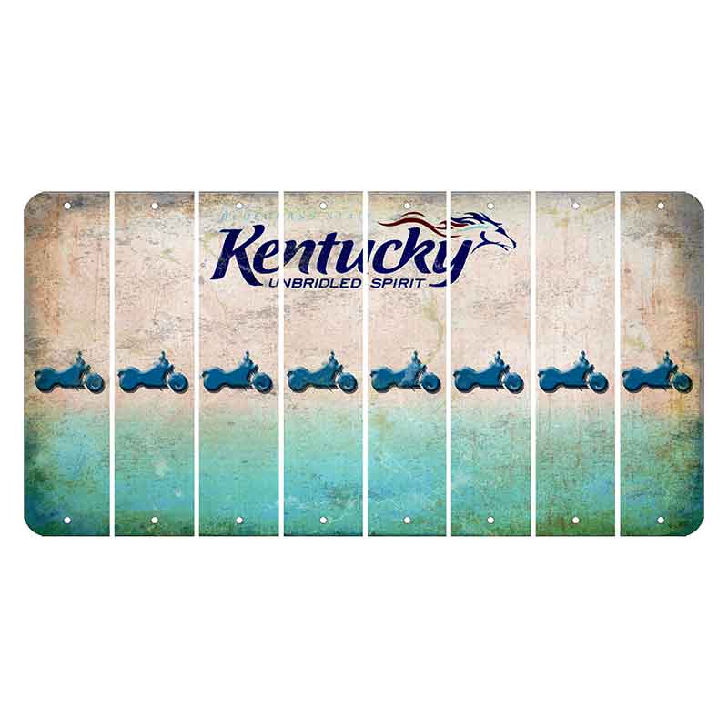 Kentucky Unbridled Spirit Cut License Plate Strips (Set of 8) Motorcycle