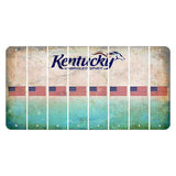 Kentucky Unbridled Spirit Cut License Plate Strips (Set of 8) American Flag