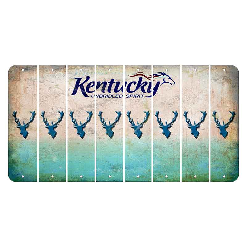 Kentucky Unbridled Spirit Cut License Plate Strips (Set of 8) Elk