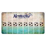 Kentucky Unbridled Spirit Cut License Plate Strips (Set of 8) Soccerball