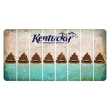 Kentucky Unbridled Spirit Cut License Plate Strips (Set of 8) Emoji - Poop