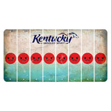 Kentucky Unbridled Spirit Cut License Plate Strips (Set of 8) Emoji - Angry
