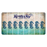 Kentucky Unbridled Spirit Cut License Plate Strips (Set of 8) Seahorse