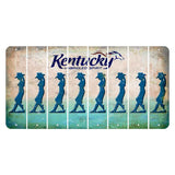 Kentucky Unbridled Spirit Cut License Plate Strips (Set of 8) Cowgirl - Leaning