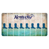 Kentucky Unbridled Spirit Cut License Plate Strips (Set of 8) Cowboy Boot