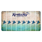Kentucky Unbridled Spirit Cut License Plate Strips (Set of 8) Snowboarder