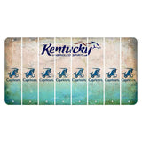 Kentucky Unbridled Spirit Cut License Plate Strips (Set of 8) Zodiac Sign - Capricorn