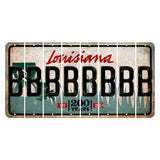 Louisiana 200 Years Cut License Plate Strips (Set of 8) B