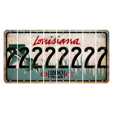 Louisiana 200 Years Cut License Plate Strips (Set of 8) 2