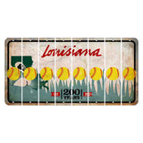 Louisiana 200 Years Cut License Plate Strips (Set of 8) Softball