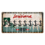 Louisiana 200 Years Cut License Plate Strips (Set of 8) Boat Anchor
