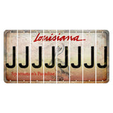 Louisiana Pelican Cut License Plate Strips (Set of 8) J