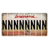 Louisiana Pelican Cut License Plate Strips (Set of 8) N