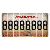 Louisiana Pelican Cut License Plate Strips (Set of 8) 8