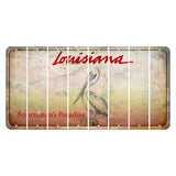 Louisiana Pelican Cut License Plate Strips (Set of 8) Blank