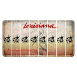 Louisiana Pelican Cut License Plate Strips (Set of 8) Ladybug