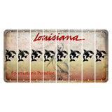 Louisiana Pelican Cut License Plate Strips (Set of 8) Whale