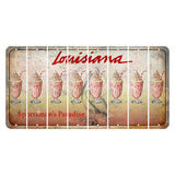 Louisiana Pelican Cut License Plate Strips (Set of 8) Milkshake