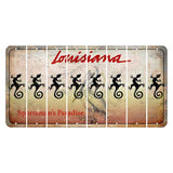 Louisiana Pelican Cut License Plate Strips (Set of 8) Gecko