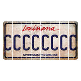 Louisiana Sportsmans Paradise Cut License Plate Strips (Set of 8) C