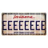 Louisiana Sportsmans Paradise Cut License Plate Strips (Set of 8) E