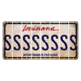 Louisiana Sportsmans Paradise Cut License Plate Strips (Set of 8) S