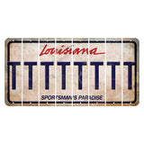 Louisiana Sportsmans Paradise Cut License Plate Strips (Set of 8) T