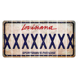Louisiana Sportsmans Paradise Cut License Plate Strips (Set of 8) X