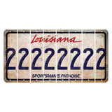 Louisiana Sportsmans Paradise Cut License Plate Strips (Set of 8) 2