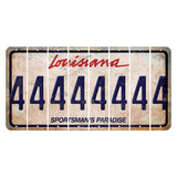 Louisiana Sportsmans Paradise Cut License Plate Strips (Set of 8) 4