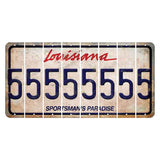 Louisiana Sportsmans Paradise Cut License Plate Strips (Set of 8) 5
