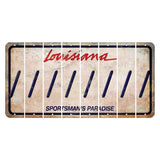Louisiana Sportsmans Paradise Cut License Plate Strips (Set of 8) Forward Slash