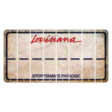 Louisiana Sportsmans Paradise Cut License Plate Strips (Set of 8) Hyphen