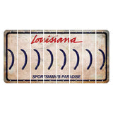 Louisiana Sportsmans Paradise Cut License Plate Strips (Set of 8) Parenthesis - Right