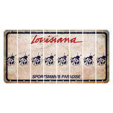 Louisiana Sportsmans Paradise Cut License Plate Strips (Set of 8) Ladybug