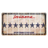 Louisiana Sportsmans Paradise Cut License Plate Strips (Set of 8) Star Fish