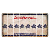 Louisiana Sportsmans Paradise Cut License Plate Strips (Set of 8) Sea Turtle