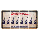 Louisiana Sportsmans Paradise Cut License Plate Strips (Set of 8) Guitar