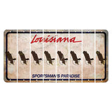Louisiana Sportsmans Paradise Cut License Plate Strips (Set of 8) Bald Eagle