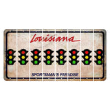 Louisiana Sportsmans Paradise Cut License Plate Strips (Set of 8) Traffic Light