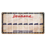 Louisiana Sportsmans Paradise Cut License Plate Strips (Set of 8) Train