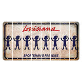 Louisiana Sportsmans Paradise Cut License Plate Strips (Set of 8) Elf