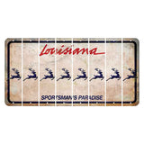 Louisiana Sportsmans Paradise Cut License Plate Strips (Set of 8) Reindeer