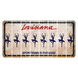 Louisiana Sportsmans Paradise Cut License Plate Strips (Set of 8) Ballerina Dancer