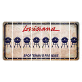Louisiana Sportsmans Paradise Cut License Plate Strips (Set of 8) Grill