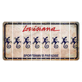 Louisiana Sportsmans Paradise Cut License Plate Strips (Set of 8) Gecko