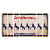Louisiana Sportsmans Paradise Cut License Plate Strips (Set of 8) Horse