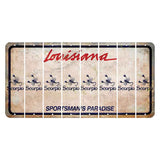 Louisiana Sportsmans Paradise Cut License Plate Strips (Set of 8) Zodiac Sign - Scorpio